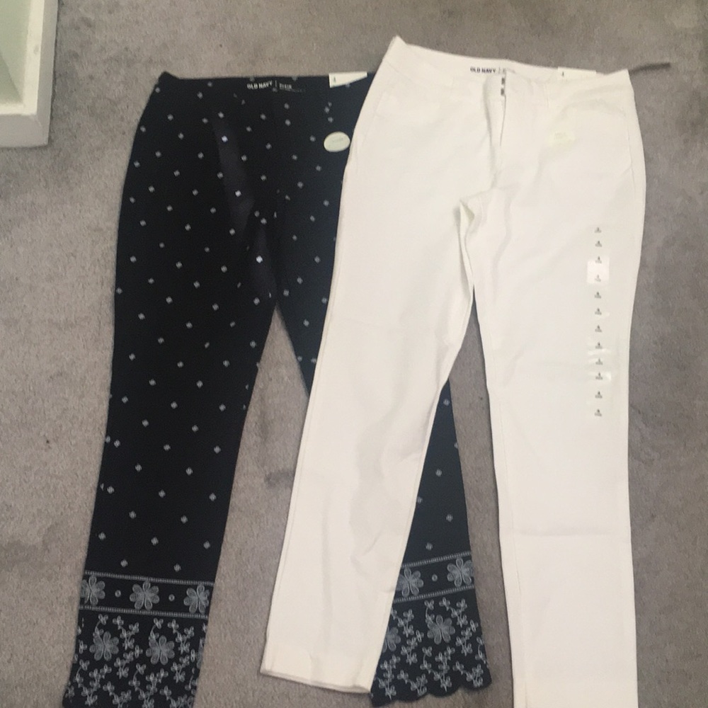 Two old navy ankle pants NWT size 4 $12 for both